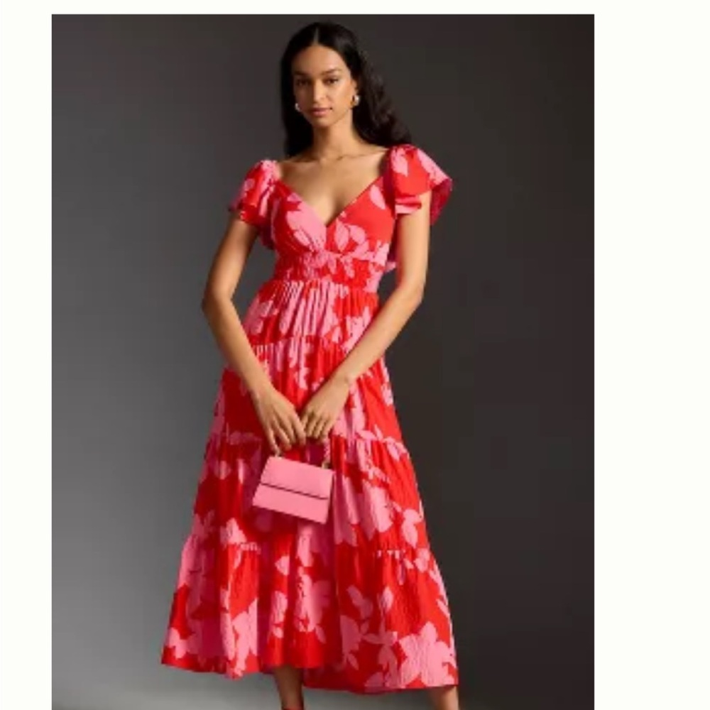 Red Floral Dress